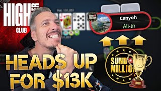 Battling with Sunday Million Winner ♣ Poker Highlights