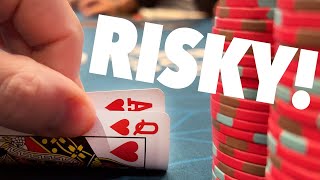 Going w/ MY GUT in 1000$ Pot MAKES or BREAKS ME!! // Texas Holdem Poker Vlog 106