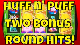 Huff n’ Puff – Two Bonus Round Wins!