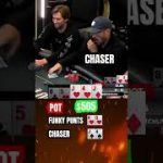 FULL HOUSE vs. FLUSH! A SICK COOLER #shorts #poker