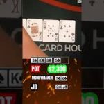 Painful FLUSH over FLUSH for $20,000! 🤮💰  #shorts #poker