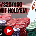 TCH LIVE HIGH STAKES! $25/$25/$50 No-Limit Hold’em Cash Game from Dallas, TX!