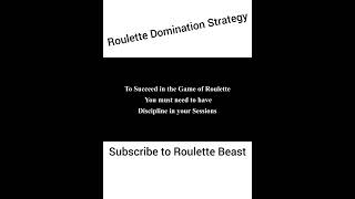 Roulette Domination Strategy | Roulette Strategy by Roulette Beast