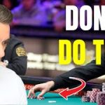 The Worst Poker Play I Ever Saw (Never Do This!)