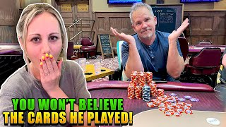 HUGE POTS! How Can He Play Like this! Poker Vlog