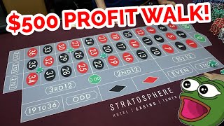 $500 PROFIT AND WALK “No Name” Roulette System Review