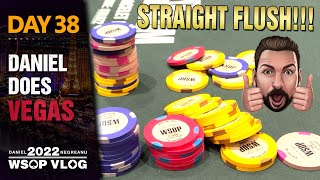 STRAIGHT FLUSH!!! BACK in ACTION – 2022 WSOP Poker Vlog Day 38