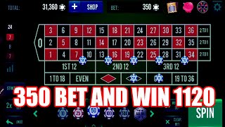 350 BET AND WIN 1120 | Best Roulette Strategy | Roulette Tips | Roulette Strategy to Win