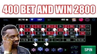 400 BET AND WIN 2800 | Best Roulette Strategy | Roulette Tips | Roulette Strategy to Win