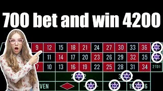 700 bet and win 4200 | Best Roulette Strategy | Roulette Tips | Roulette Strategy to Win