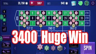 3400  Huge Win | Best Roulette Strategy | Roulette Tips | Roulette Strategy to Win