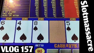 Lots of Hits & one Crash! High Limit Video Poker VLOG 157