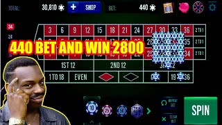 440 BET AND WIN 2800  | Best Roulette Strategy | Roulette Tips | Roulette Strategy to Win