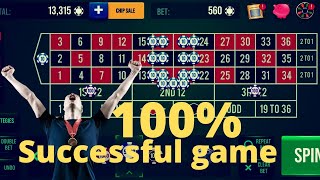 100% successful game in roulette 👍💯👍