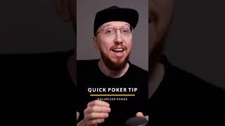 Quick Poker Tip: Understanding A Polarized Range #Shorts