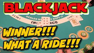 🎴Blackjack • Winning Session!! What a Roller Coaster Ride!  Up to $200 Bets