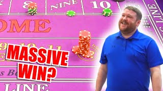 🔥MASSIVE WIN🔥 30 Roll Craps Challenge – WIN BIG or BUST #180