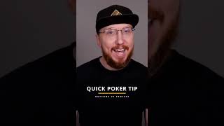 Quick Poker Tip: Focus On The Process! #Shorts