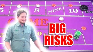 🔥BIG RISKS🔥 30 Roll Craps Challenge – WIN BIG or BUST #181