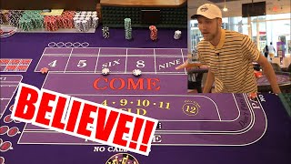 🔥BELIEVE!!🔥 30 Roll Craps Challenge – WIN BIG or BUST #100