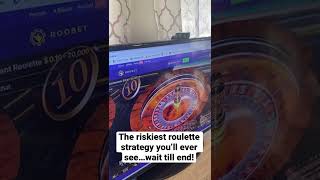 THE RISKIEST ROULETTE STRATEGY OF ALL TIME! #shorts