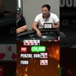 ACTION Player brings MAX PAIN for $21,500 Pot! #shorts #poker