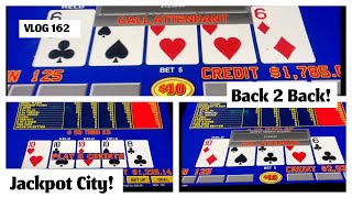 3 Jackpots Save the Day! High Limit Video Poker VLOG 162