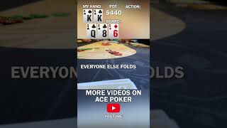 Pocket Kings, Opponent has WHAT? 🤯 #poker #pokervlog