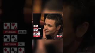 When You Both Have ACES | Throwback Poker #shorts