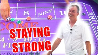🔥STAYING STRONG🔥 30 Roll Craps Challenge – WIN BIG or BUST #183