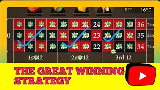 The Great Winning Strategy | Roulette Strategy To Win | Roulette