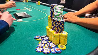 WE HAVE TOP SET & OUR OPPONENT JAMS IN $4k POT! Poker Vlog | Close 2 Broke Episode 117