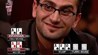 Antonio Esfandiari in Trouble vs Erik Seidel on Poker After Dark!