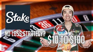 $10 to $100 Challenge (Stake) | Testing a “No Loss” Roulette Strategy