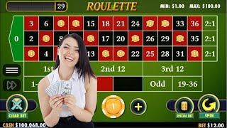 HUGE WIN TRICK | Best Roulette Strategy | Roulette Tips | Roulette Strategy to Win