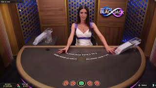 Super Amazing Black Jack with Karina WE GET A PERFECT PAIR