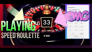 Playing Speed Roulette with my Roulette Strategy!