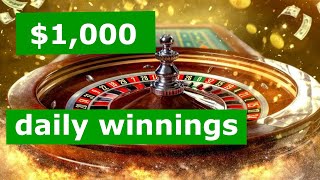 BEST ROULETTE STRATEGY: HOW TO WIN $30,000 a month (Live Online Casino)