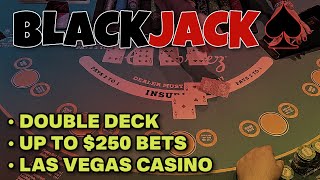Blackjack 😡 Watch What Happens on Every High Limit Bet!! [Double Deck @Las Vegas Casino]