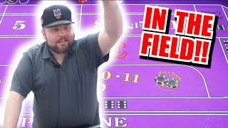 🔥IN THE FIELD🔥 30 Roll Craps Challenge – WIN BIG or BUST #185