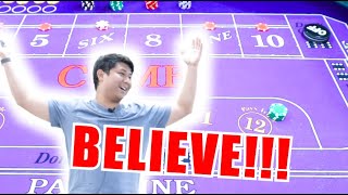 🔥BELIEVE!!!🔥 30 Roll Craps Challenge – WIN BIG or BUST #186