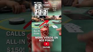 This flop is INSANE 🤯 #poker #pokervlog