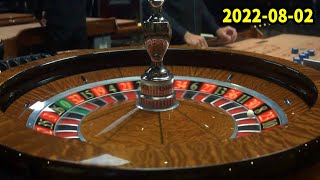 Roulette live In Casino Morning Table Lots of betting a lot of luck 2022-08-02