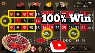 100% win | Roulette Strategy To Win | Roulette