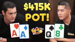 Winning $415,000 with POCKET ACES! [Incredible SLOW PLAY!]
