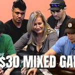 $15/$30 Limit Poker Mixed Game w/Freddie, Frankie, Rebecca, Adam, Gregg, Nic