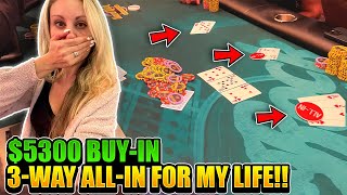 Playing a $5300 Buy-in Poker Tournament! Can we do it?! | Pokervlog