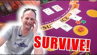 🔥SURVIVE!🔥 10 Minute Blackjack Challenge – WIN BIG or BUST #140