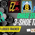 EZ BACCARAT – 3 Shoe Panda Bonus Chase Strategy Tracking – 900.00$ Profit