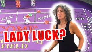 🔥LADY LUCK?🔥 30 Roll Craps Challenge – WIN BIG or BUST #190